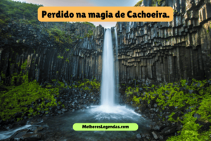 Legenda para foto em cachoeira