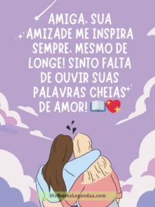 mensagem saudades amigos