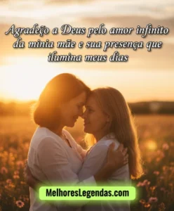 Mensagem de agradecimento a deus pela vida da minha mãe
