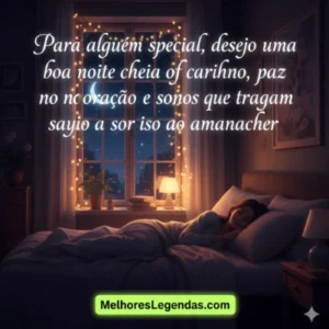 Alguém especial mensagem de boa noite com Carinho para Whatsapp