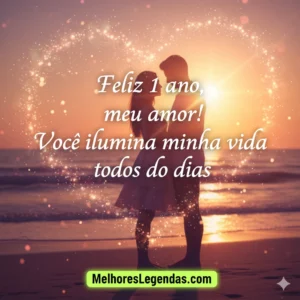 Mensagem para a namorada no aniversário de 1 ano de namoro