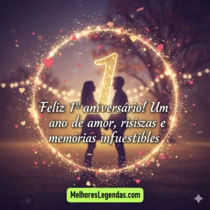 Mensagem de feliz aniversário de 1 ano de namoro
